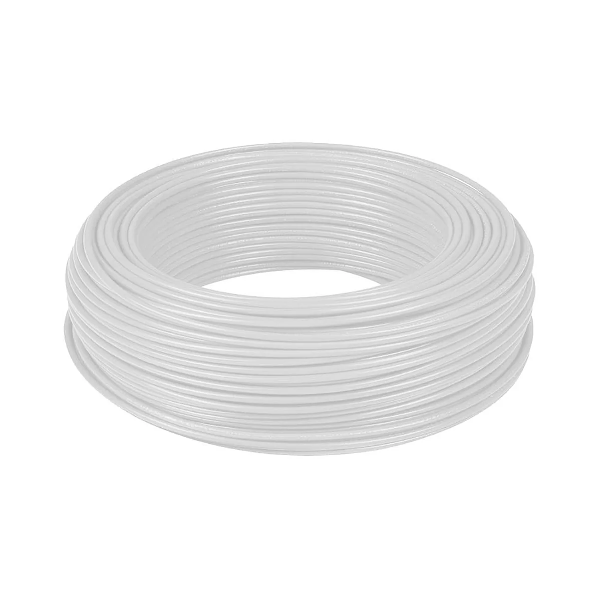 Rolo 100 Metros Cabo Flexível 0,75mm² Branco 750V - imagem 1