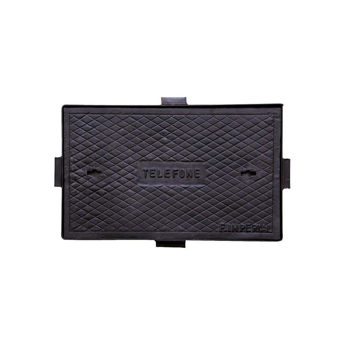 Tampão Retangular 630x390mm Com Aro 19kg Caixa de Telefonia - imagem 1