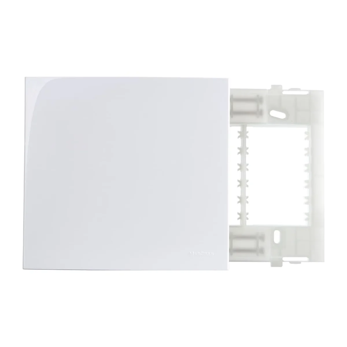 Placa Cega 4x4 com Suporte Branca Sleek - imagem 1
