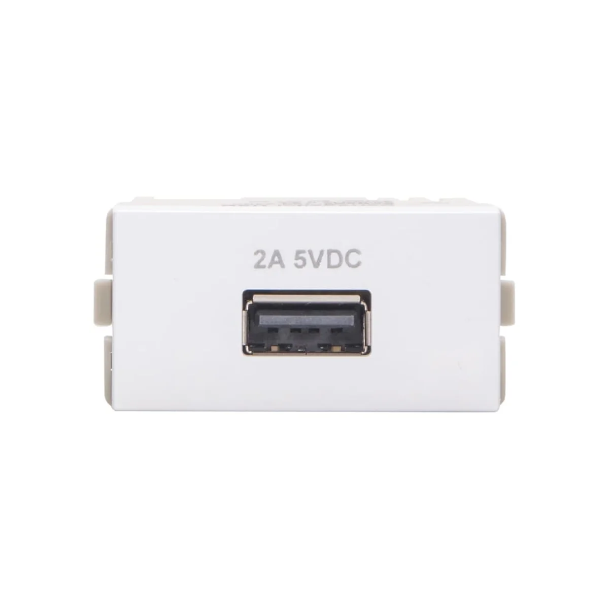 Módulo Carregador USB 2,0A Bivolt Branco Sleek - imagem 1