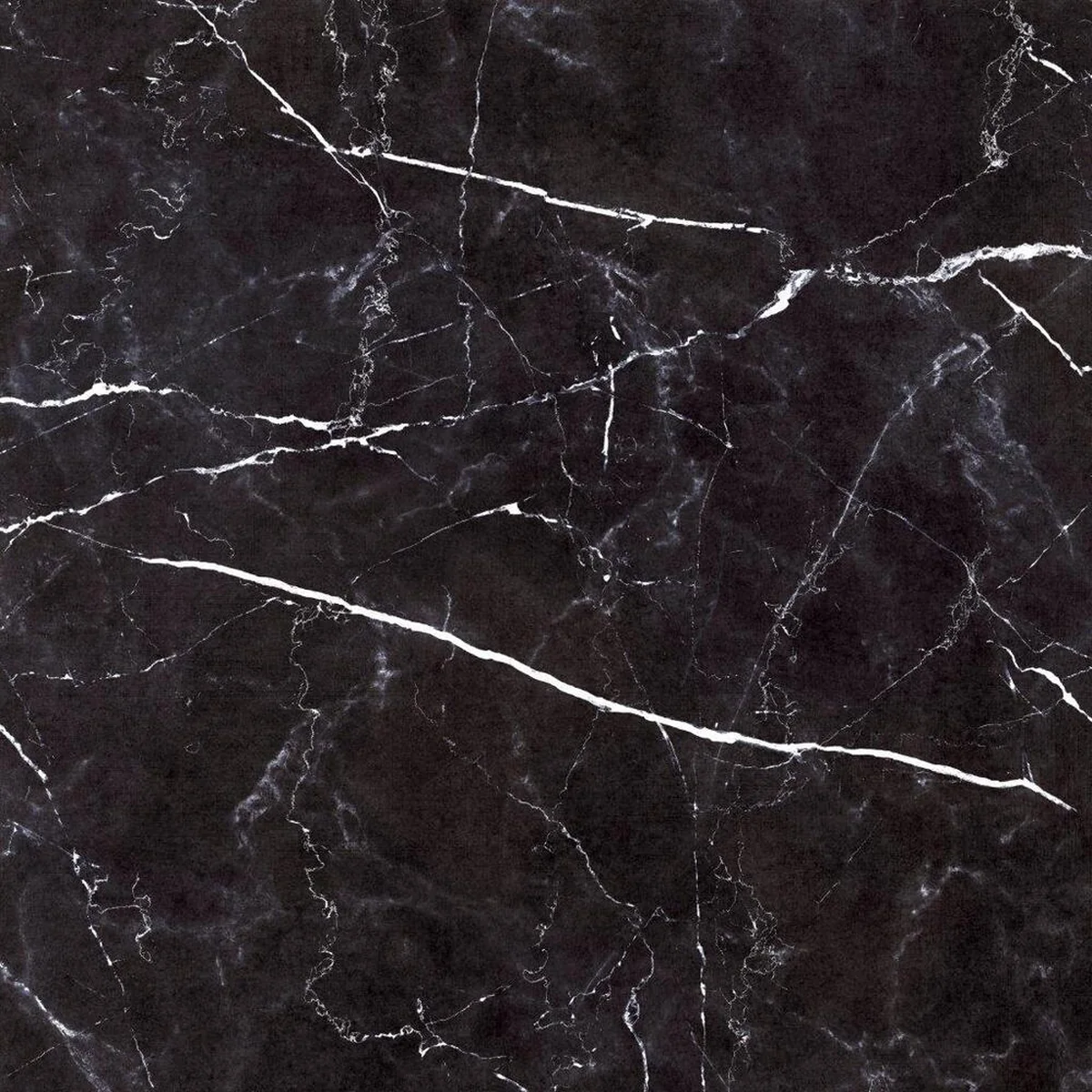 Piso Venatto Black Retificado Polido Preto 74x74cm 2,22m2 - imagem 1
