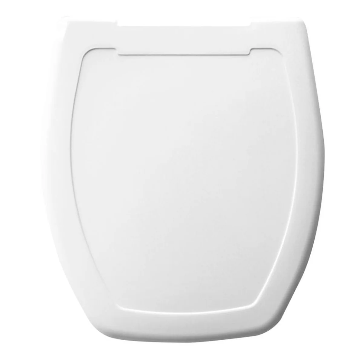 Assento Sanitário Almofadado Thema Polipropileno Quadrado Branco - imagem 1