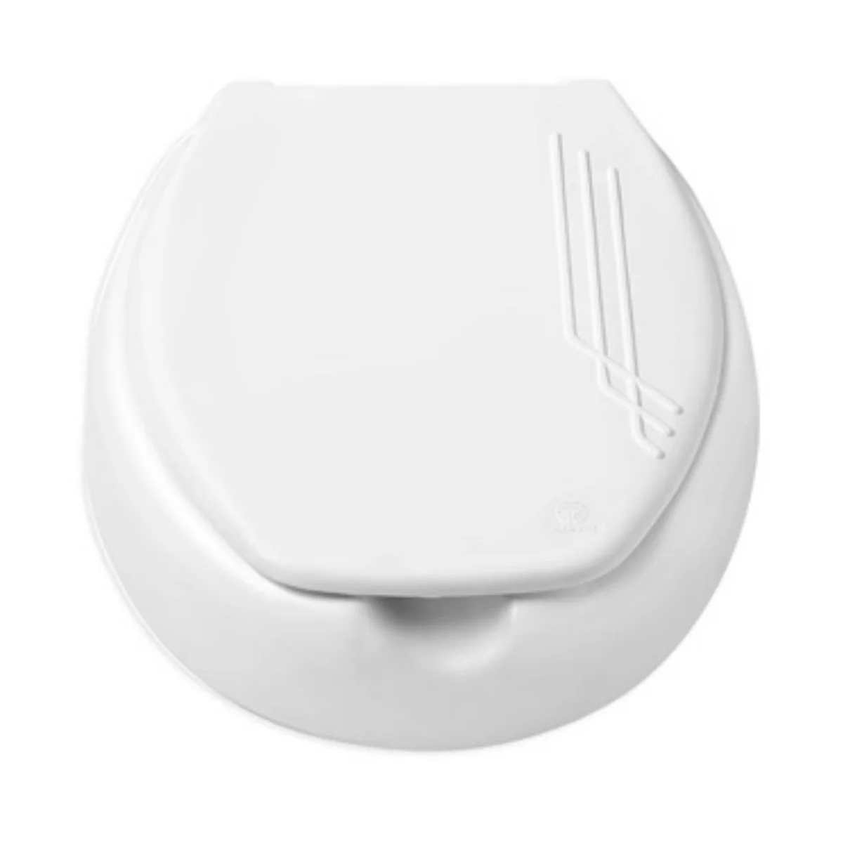 Assento Sanitário Elevado com Tampa 7,5cm Oval Branco - imagem 1