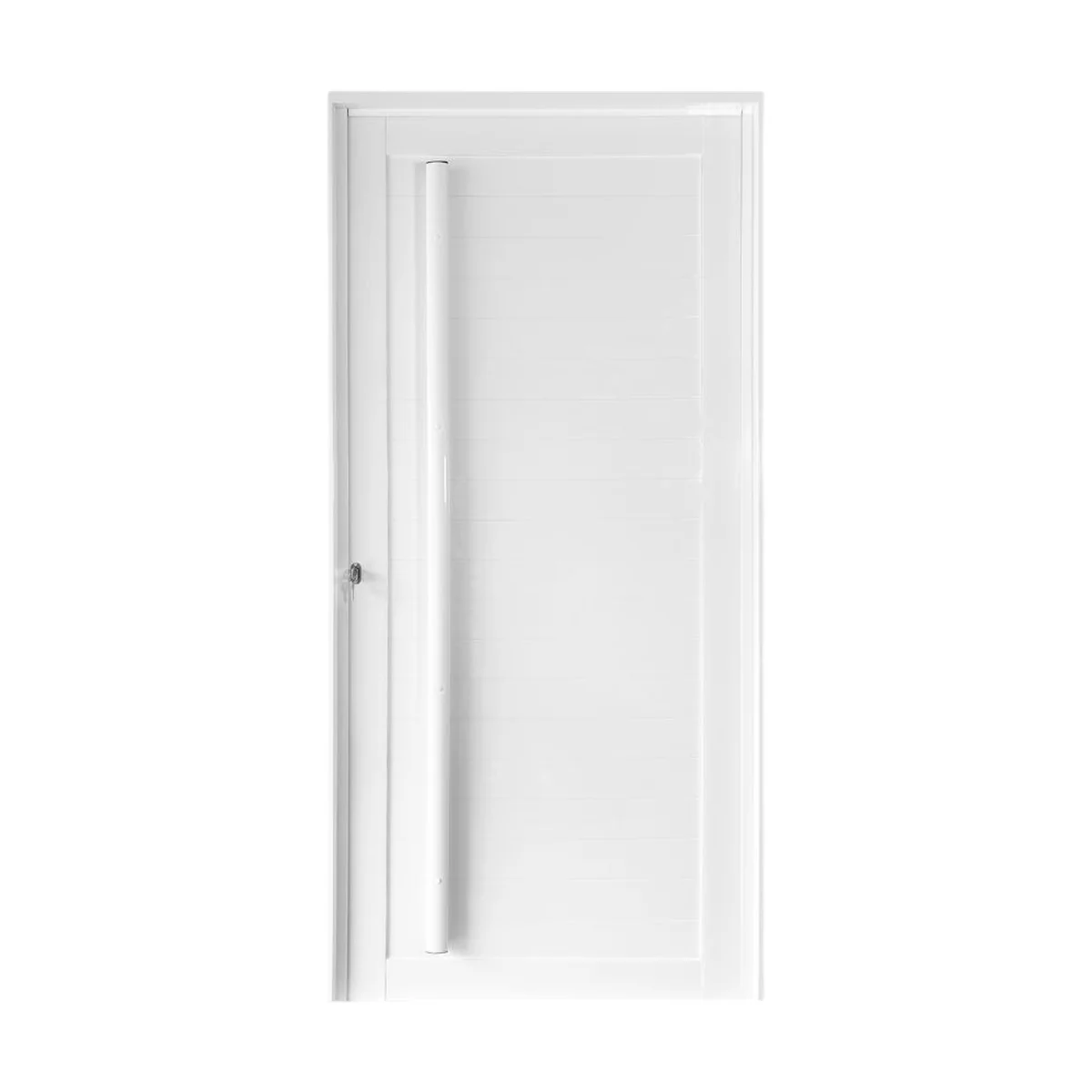 Porta Lambril Alumínio Branco com Puxador 210x100cm Metalflex - imagem 1