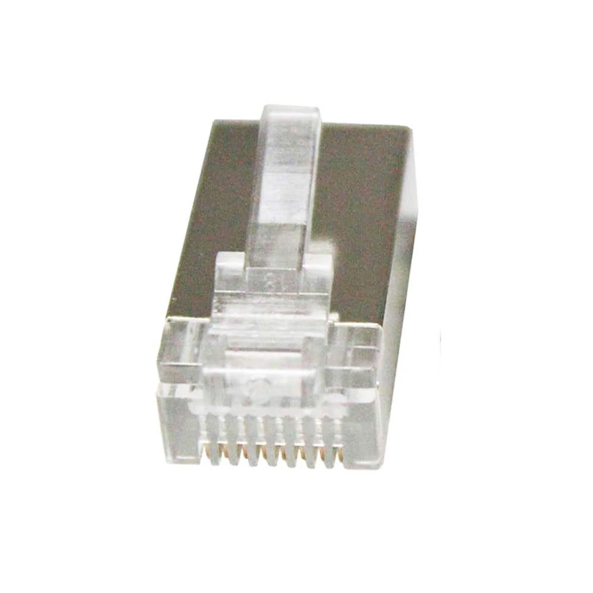Plug RJ45 CAT5E FTP 8 Vias Blindado TM88-BL Metaltex - imagem 1