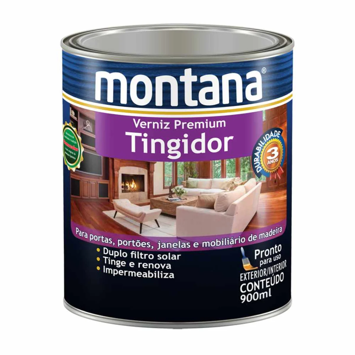 Verniz Sintético Brilhante Imbuia Tingidor Montana - imagem 1
