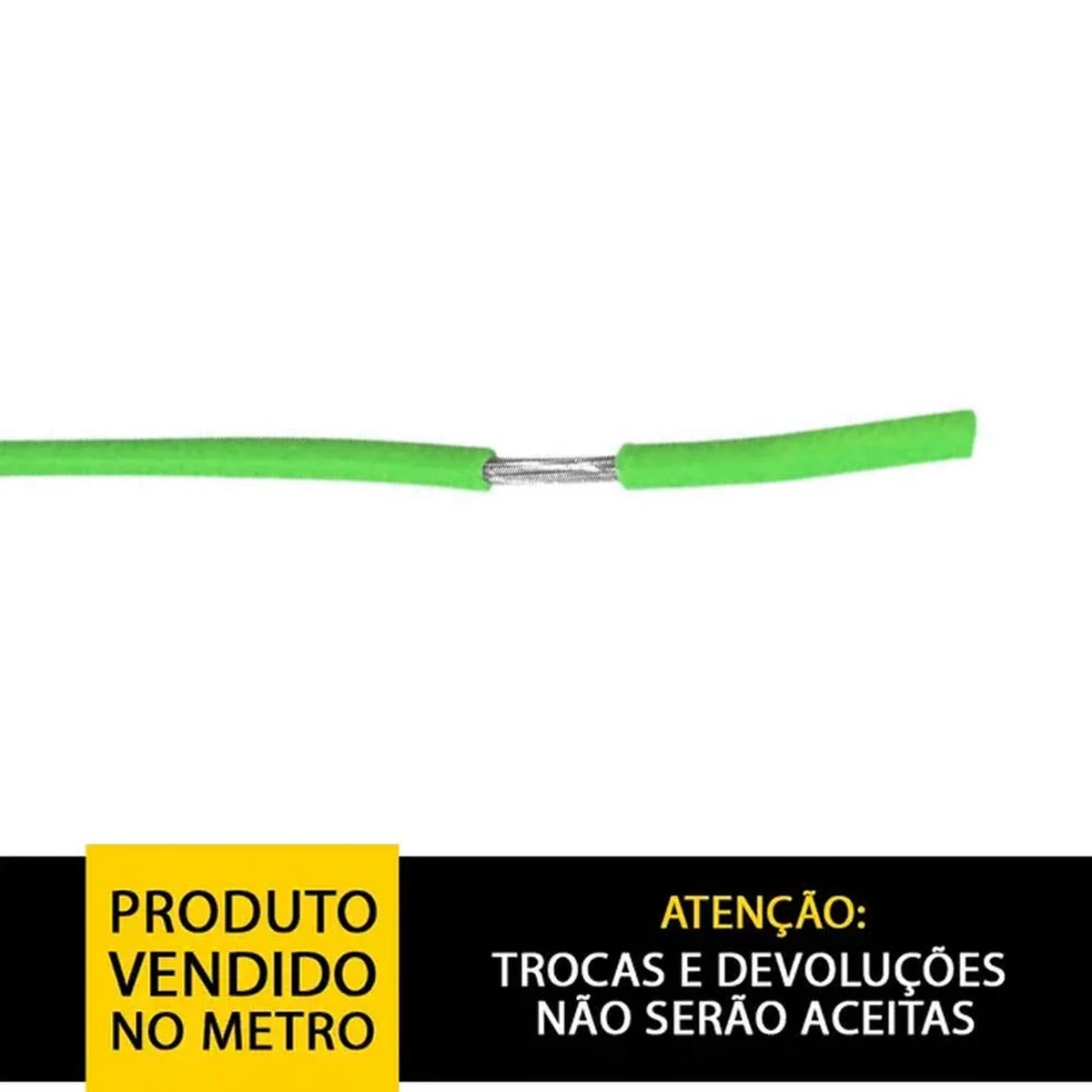 Cabinho Flexível 300V 0,50mm² (20AWG) Verde (Vendido no metro) - imagem 1