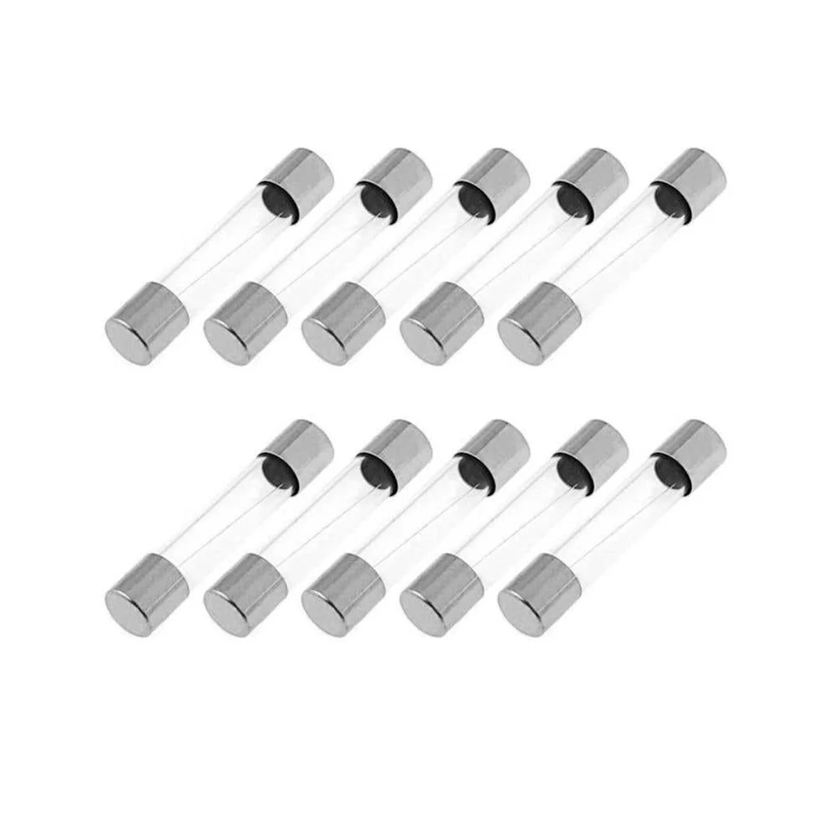 Fusível Vidro 3Ag 6A 6x32mm com 10 peças Negrini - imagem 1