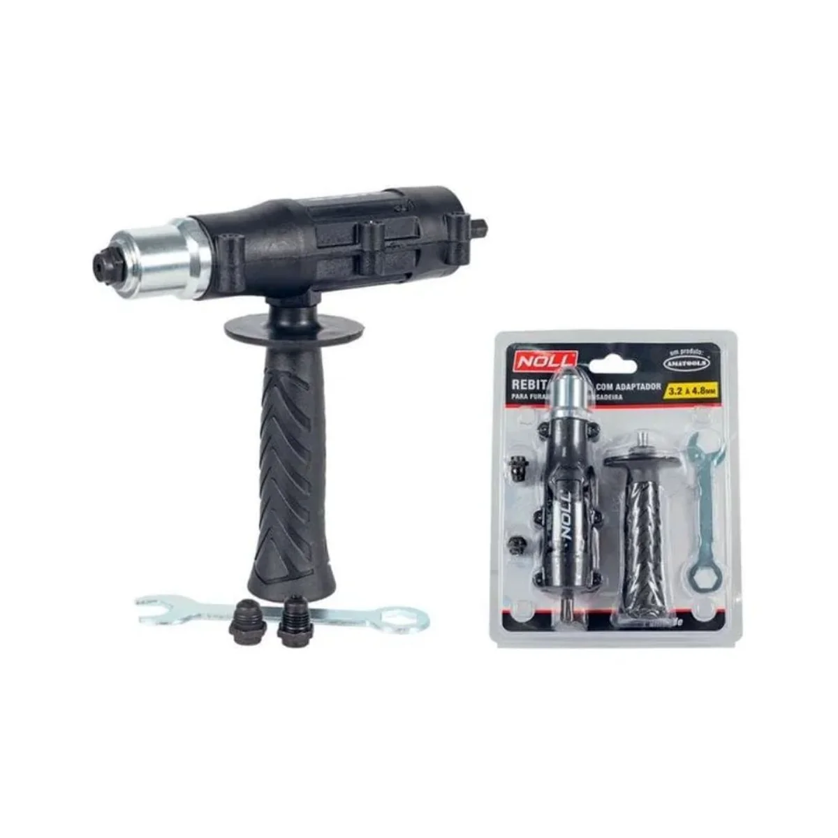 Rebitadeira com Adaptador para Furadeira 3,2 á 4,8mm Noll - imagem 1