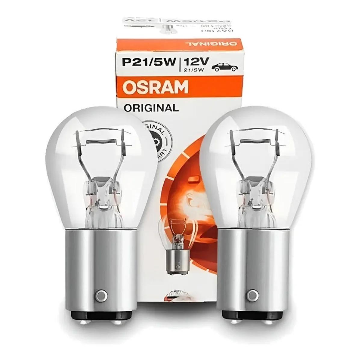 Lâmpada Automotiva P21/5W 12V Bay15D Farolete 2 Peças Osram - imagem 1