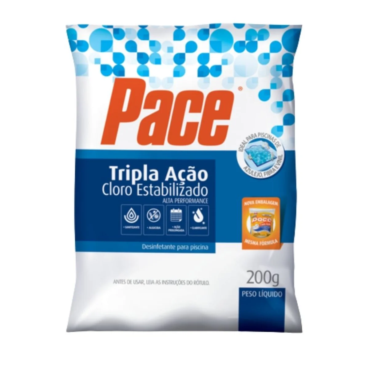 Pastilha de Cloro Aditivado Clarificante Algicida 3x1 200g Hth - imagem 1