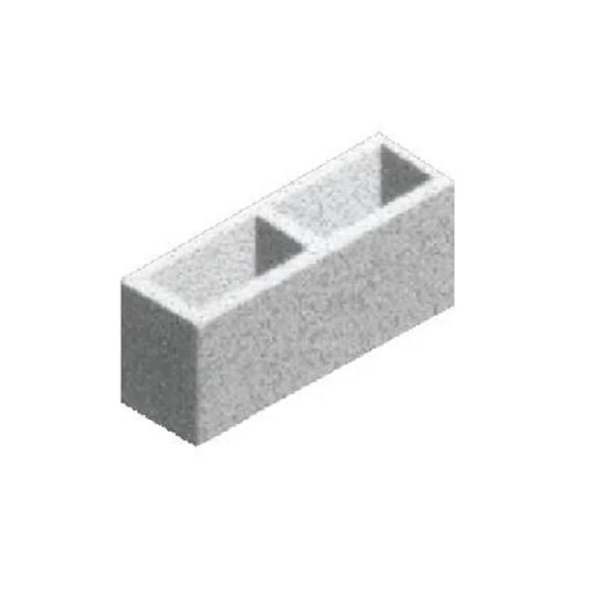 Bloco de Concreto Vedação com Fundo 14x19x39cm Pavibloco - imagem 1