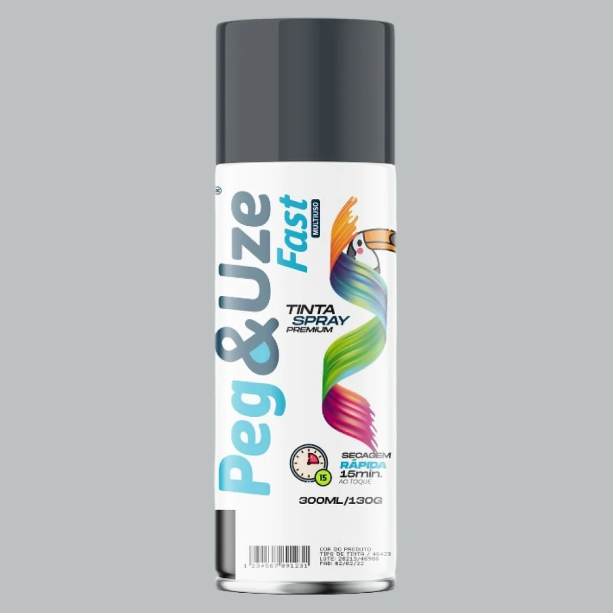 Tinta Spray Metalico 300ml Peg e Use - imagem 1