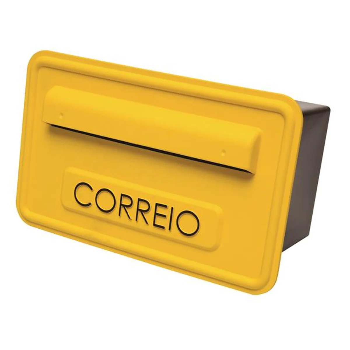 Caixa de Correio Sigma 26x16x16cm Plástico Amarelo - imagem 1