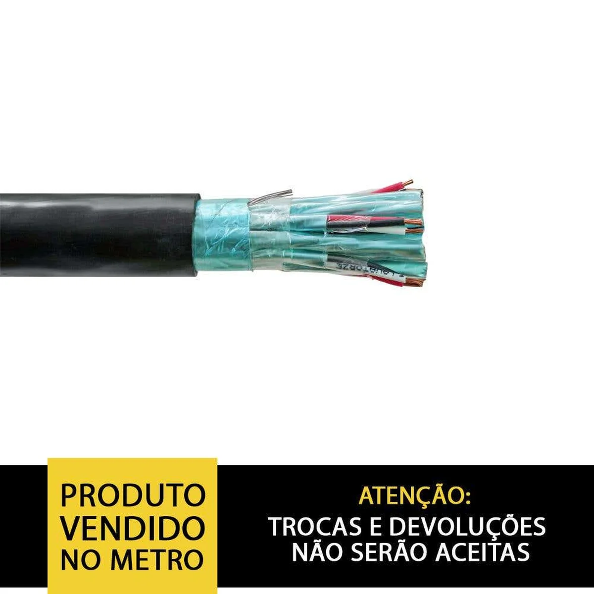 Cabo Instrumentação 4x1mm² 300V PVC Fita Alumínio Ind./Total Poliron - imagem 1