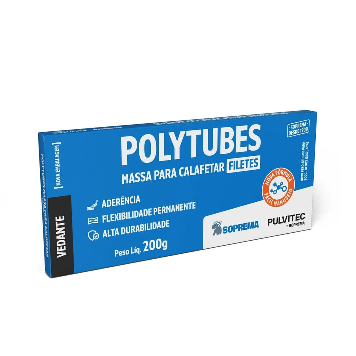 Massa para Calafetar 200g Pulvitec - imagem 1