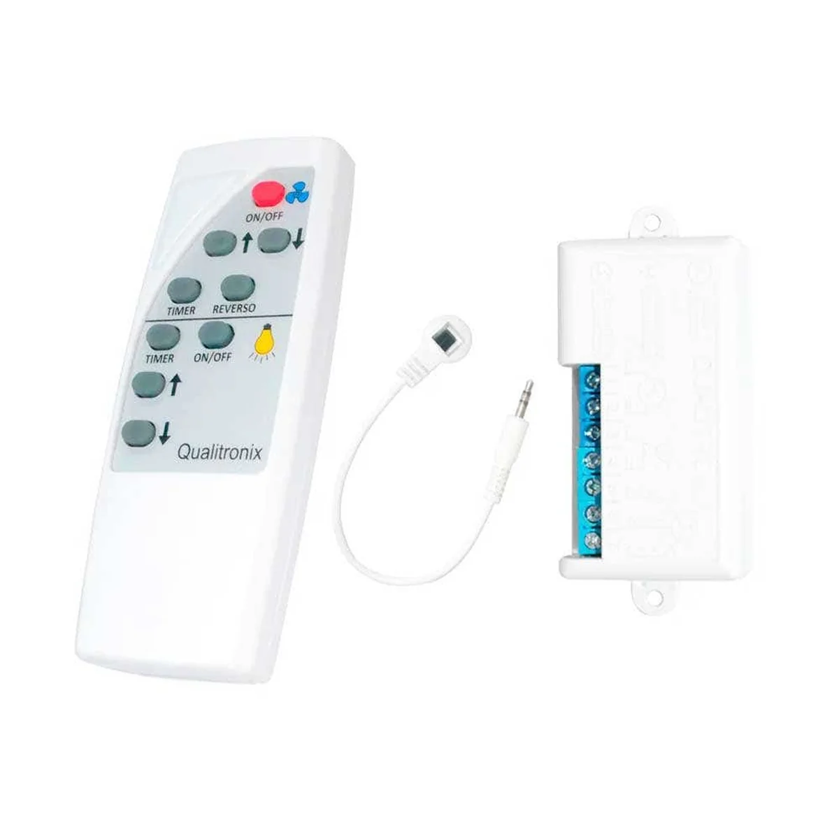 Controle Remoto Iluminação Velocidade Ventilador QV40 Qualitronix - imagem 1