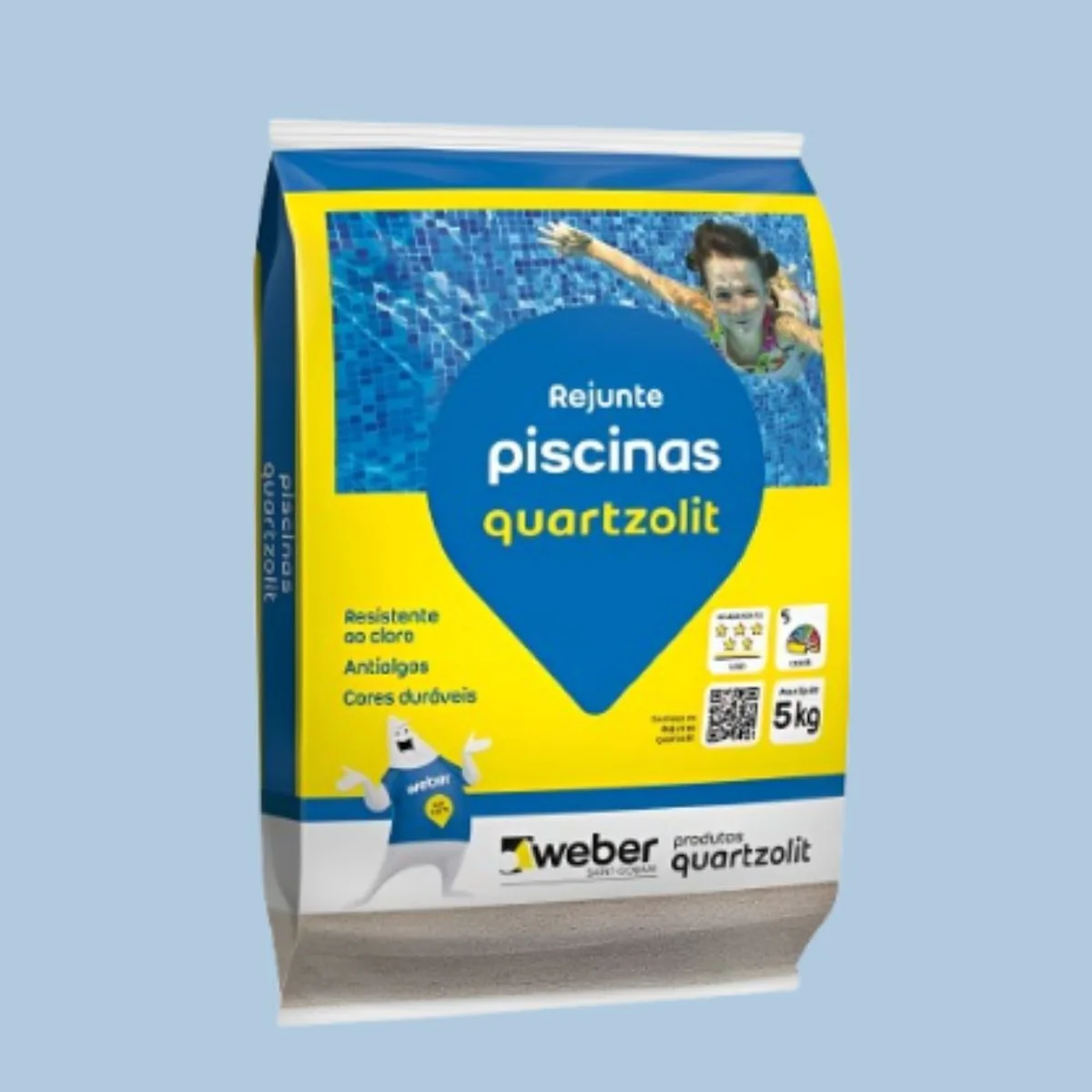 Rejunte Piscina 5kg Quartzolit - imagem 1