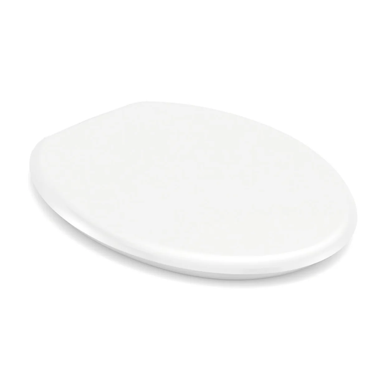 Assento Sanitário Convencional Almofadado Confort Plus PP Oval Branco - imagem 1