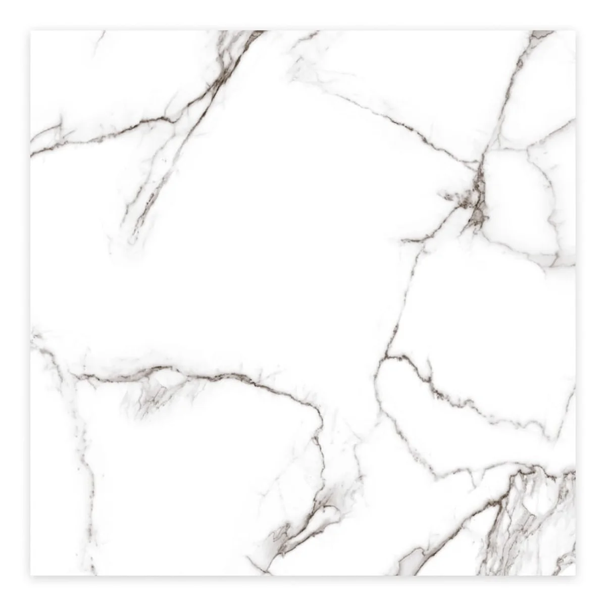 Piso Gran Calacata Retificado Polido Branco 82x82cm 2,70m2 - imagem 1