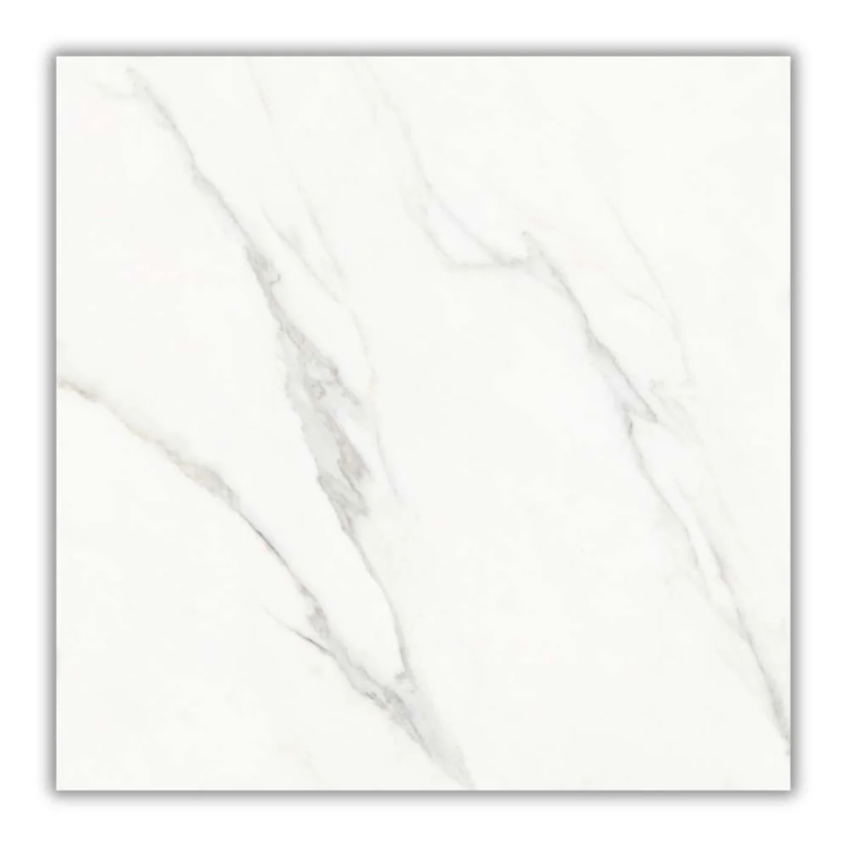 Piso Classic Marmo Retificado Acetinado Branco 53x53cm 2,53m2 - imagem 1