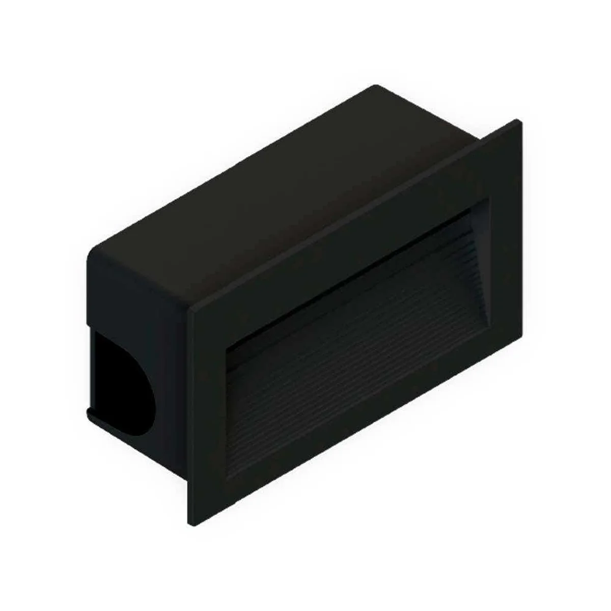 Balizador LED Retangular Preto Emb. 3W Luz Am. SE-355.1507 Save Energy - imagem 1