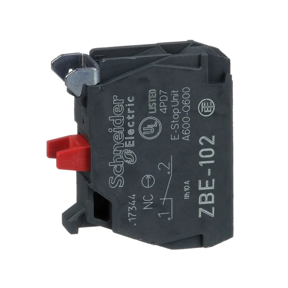 Bloco Contato 1NF Para Botão XB4-XB5 ZBE102 Schneider - imagem 1