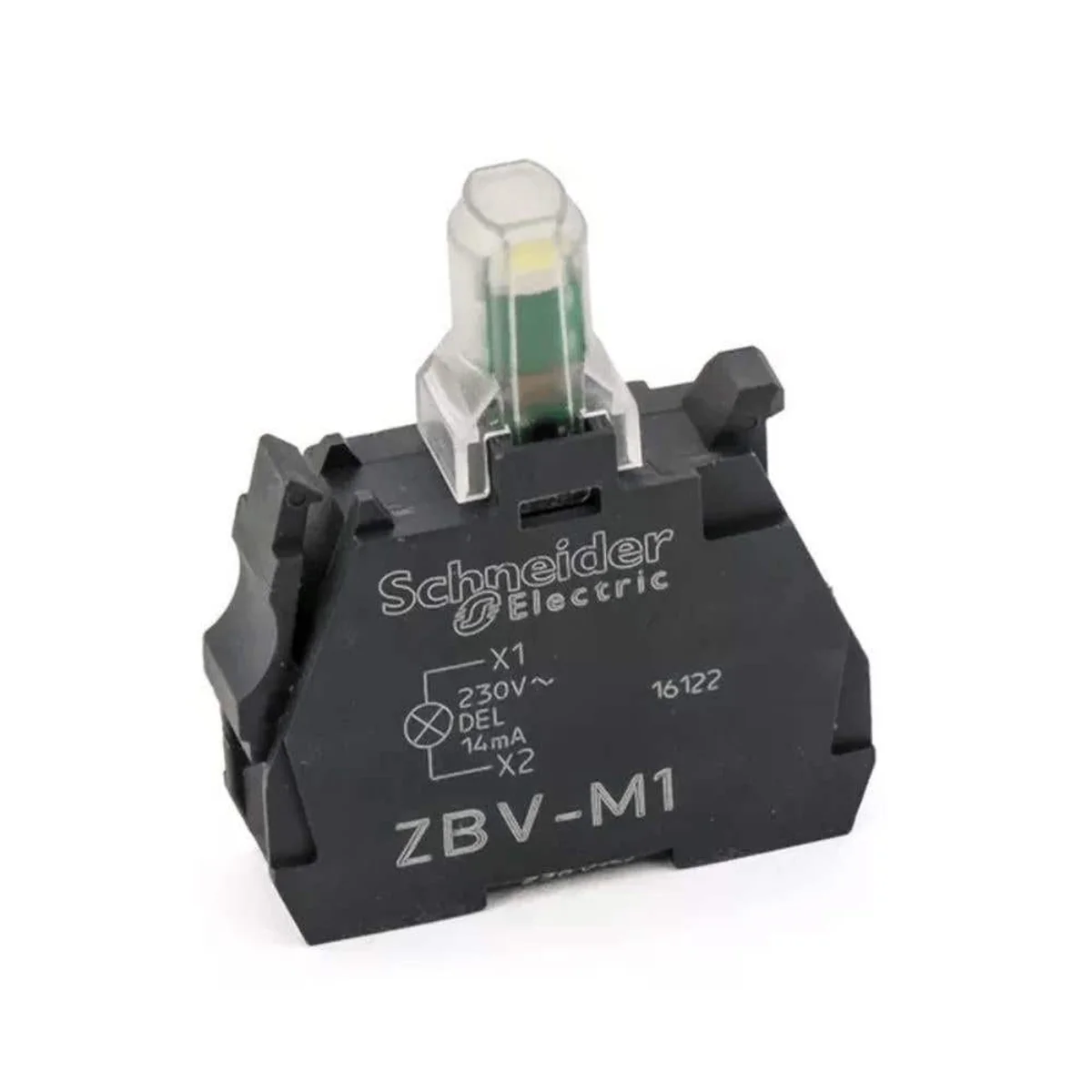Bloco Contato Luminoso LED 24Vcc XB4-XB5 ZBVB1 Schneider - imagem 1