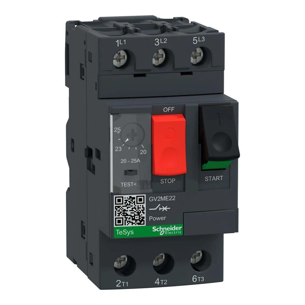 Disjuntor Motor Trifásico 20-25A GV2ME22 Schneider - imagem 1