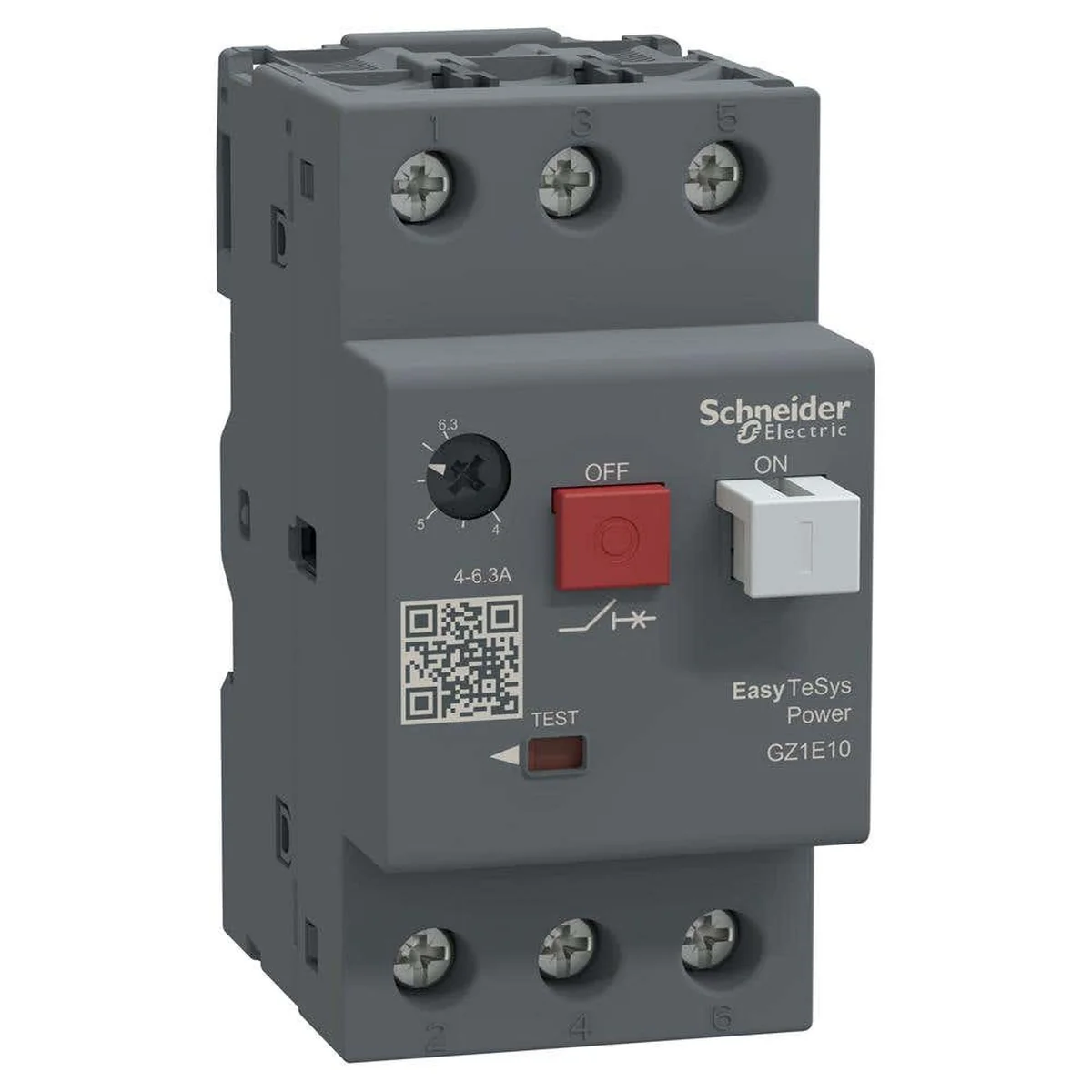 Disjuntor Motor Trifásico 4-6,3A GZ1E10 Schneider - imagem 1