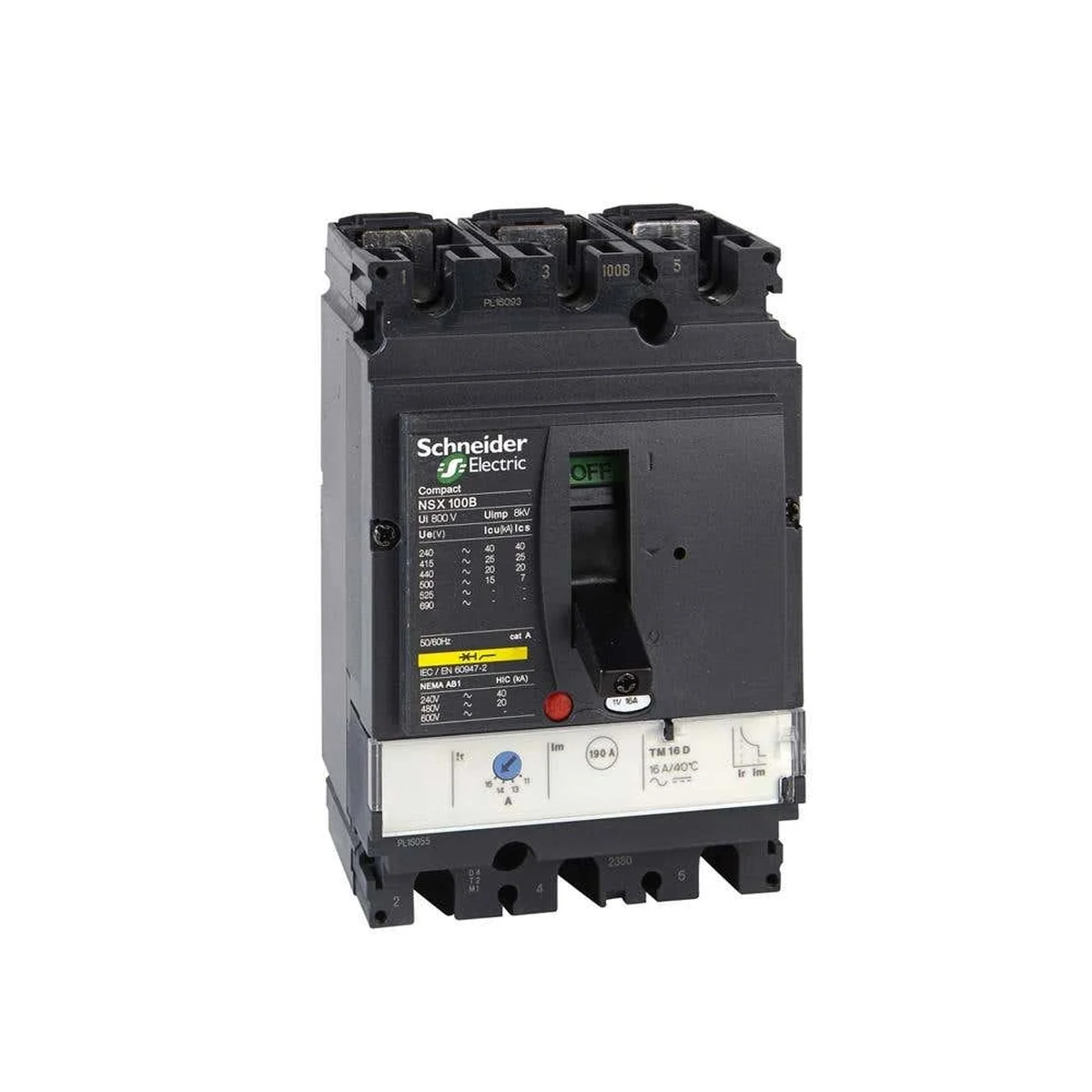 Disjuntor Caixa Moldada Tripolar 160A 220V 40kA LV4 Schneider - imagem 1