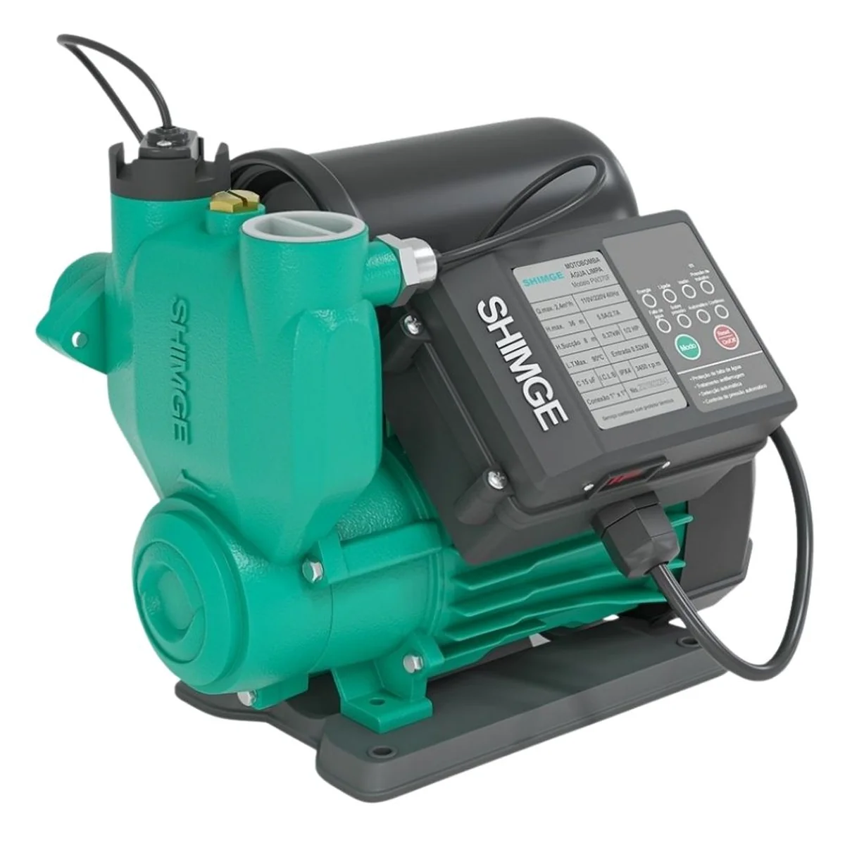 Bomba Periférica Pressurizadora PW370F 110/127V 1/2CV Shimge - imagem 1