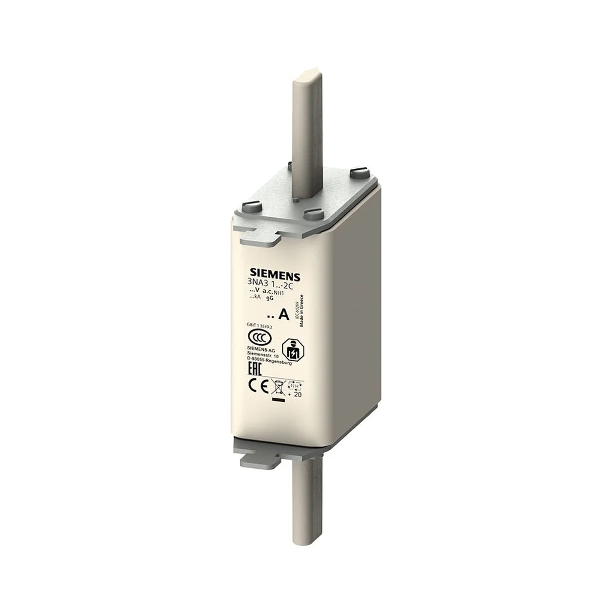 Fusível NH Retardado 160A 500V 120kA 1 3NA3136 Siemens - imagem 1