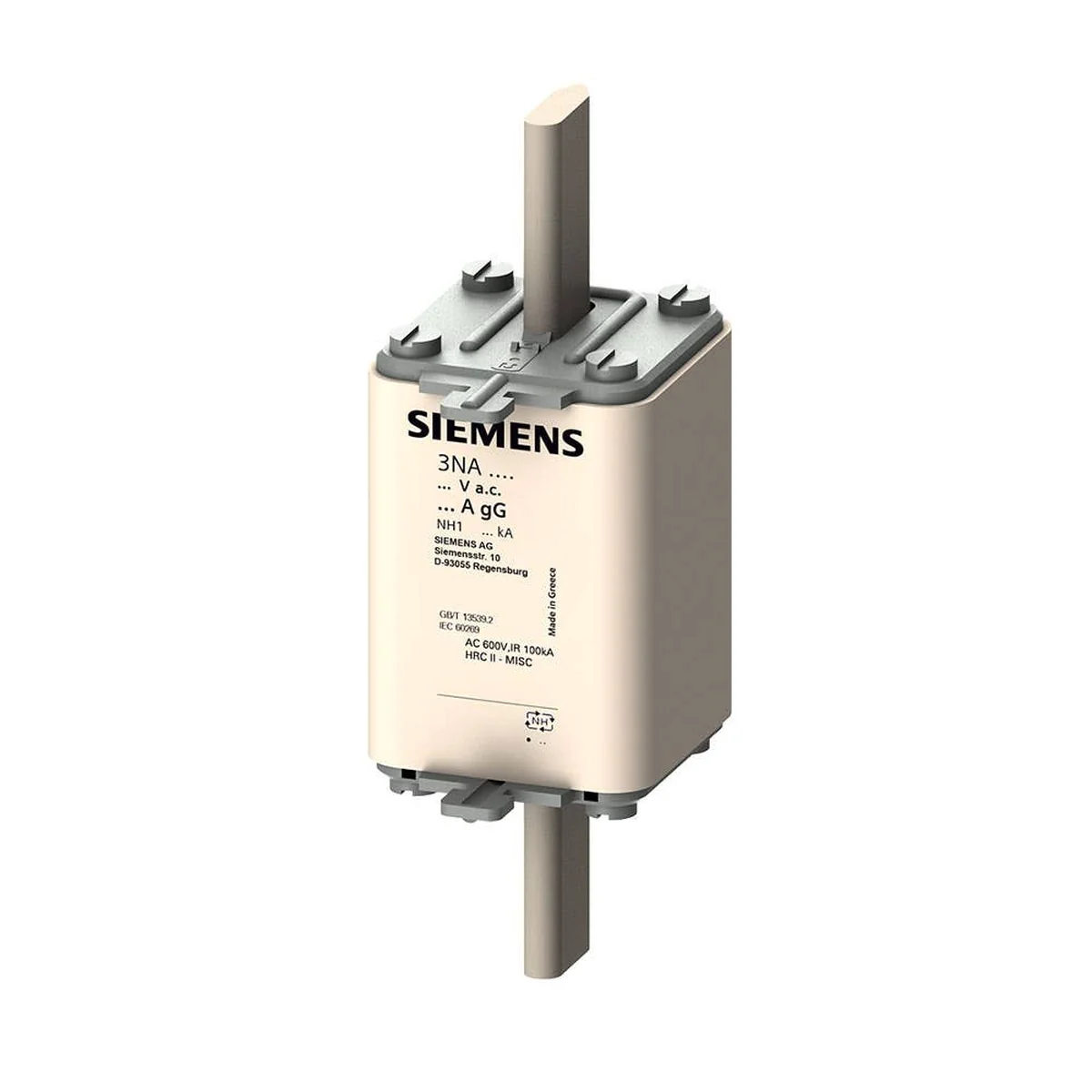 Fusível NH Retardado 224A 500V 120kA 1 3NA3142 Siemens - imagem 1