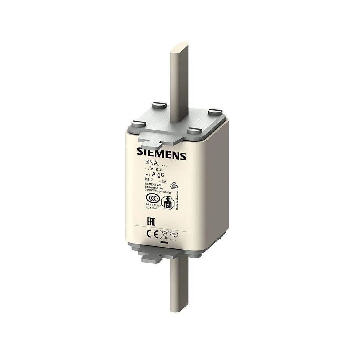 Fusível NH Retardado 250A 500V 120kA 2 3NA3244 Siemens - imagem 1