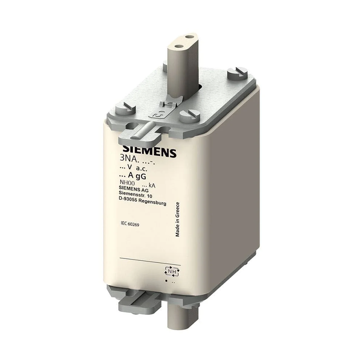 Fusível NH Retardado 125A 500V 120kA 00 3NA3832 Siemens - imagem 1