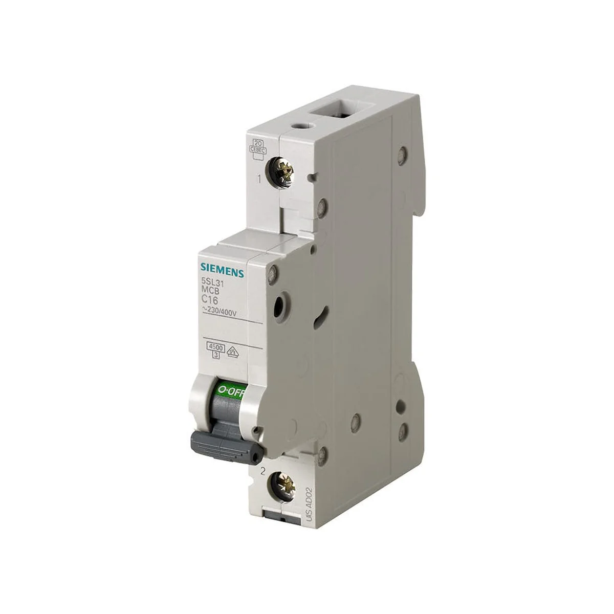 Disjuntor Monofásico 16A Curva C 4,5kA 127/220V 5SL31167MB Siemens - imagem 1