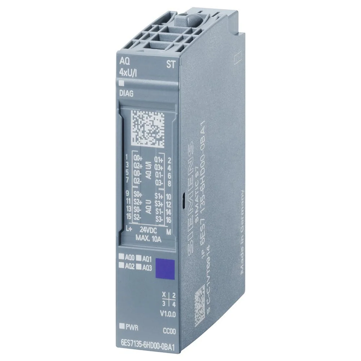 Módulo Saída Analógica ET200SP 4AO U/I 6ES71356HD000BA1 Siemens - imagem 1