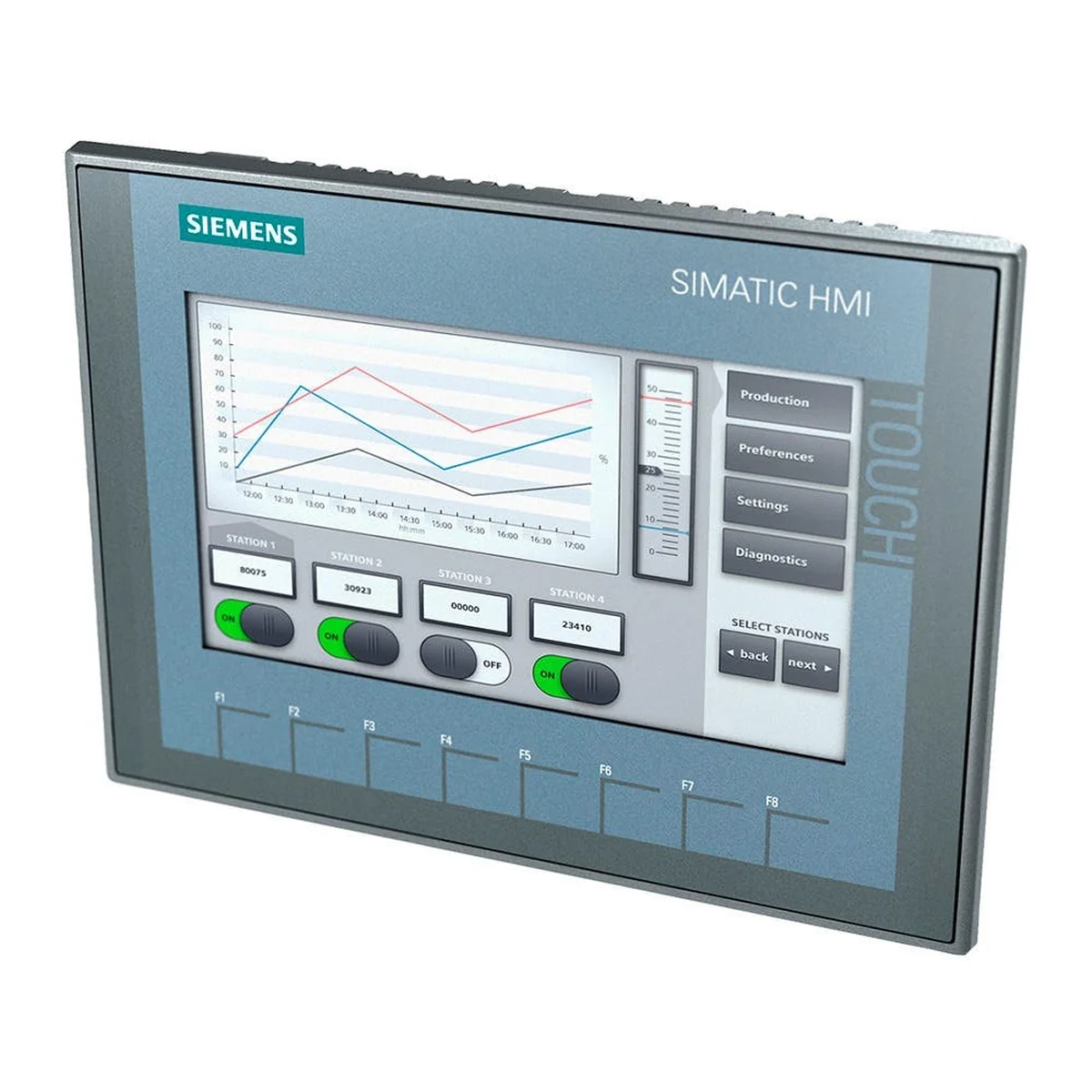 Interface IHM KTP700 Basic 7" Color PN 6AV21232GB030AX0 Siemens - imagem 1