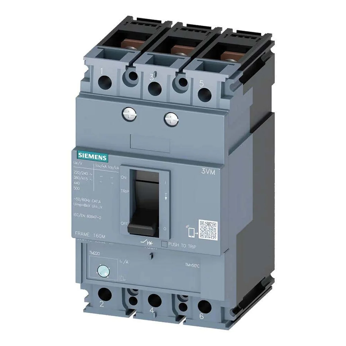 Disjuntor Caixa Moldada Tripolar 22-32A 240V 36kA 3VM11 Siemens - imagem 1