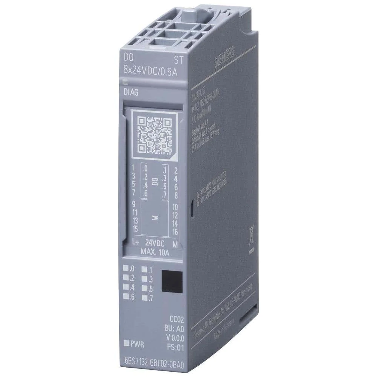 Módulo 8 Saídas Digital ET200SP 24V 6ES71326BF010BA0 Siemens - imagem 1