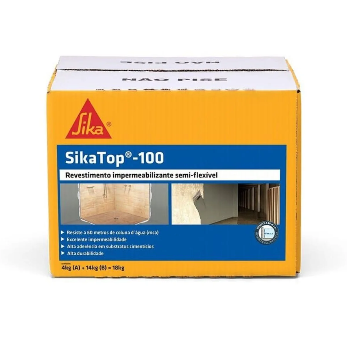 ARGAM IMP SIKATOP 100 18KG RODAPÉ E PARED INT - imagem 1