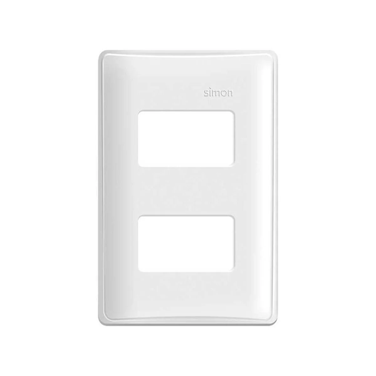 Placa Linha 19 Branca 2X4 +Sup. Para 2 Módulos Separados 1991230 Simon - imagem 1
