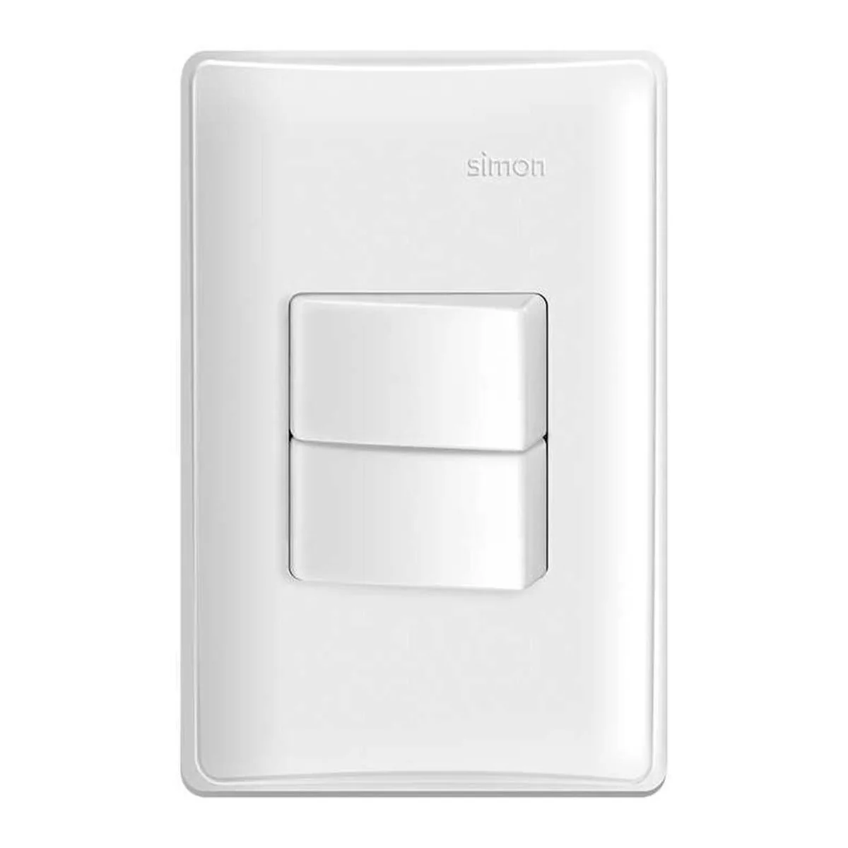Conjunto Interruptor Duplo Paralelo Branco S19 1993630 Simon - imagem 1