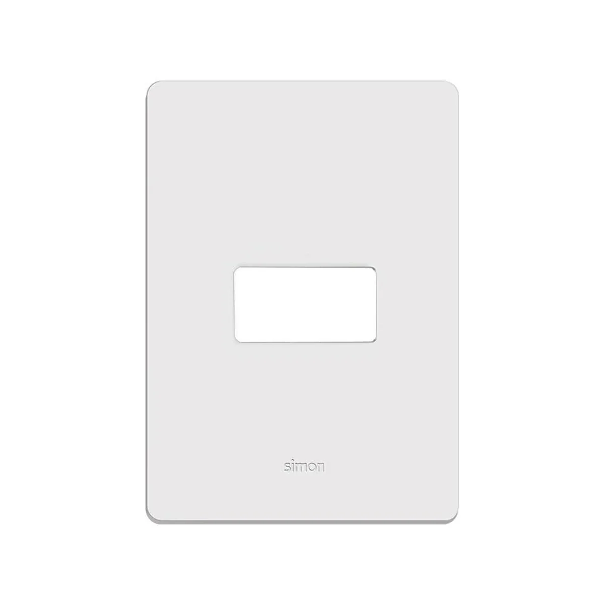 Placa Linha 20 Branca 2X4 +Sup. Para 1 Módulo Horizontal 2091130 Simon - imagem 1