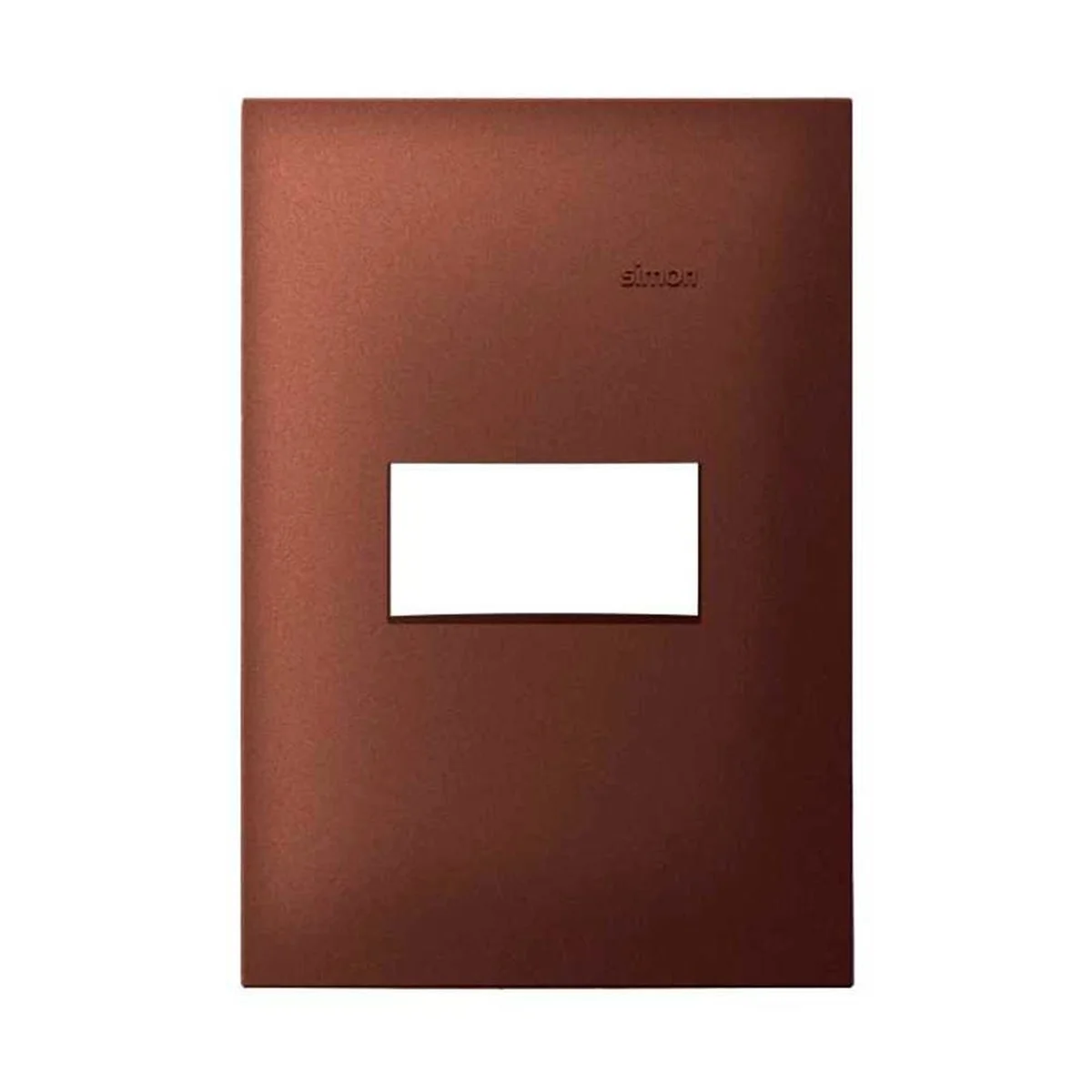 Placa Linha S35 2x4" Para 1 Módulo Horizontal Marrom 3561145 Simon - imagem 1