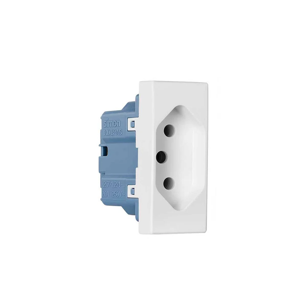 Módulo Tomada 2P+T 10A Branco Simon 82 8200426060 Simon - imagem 1