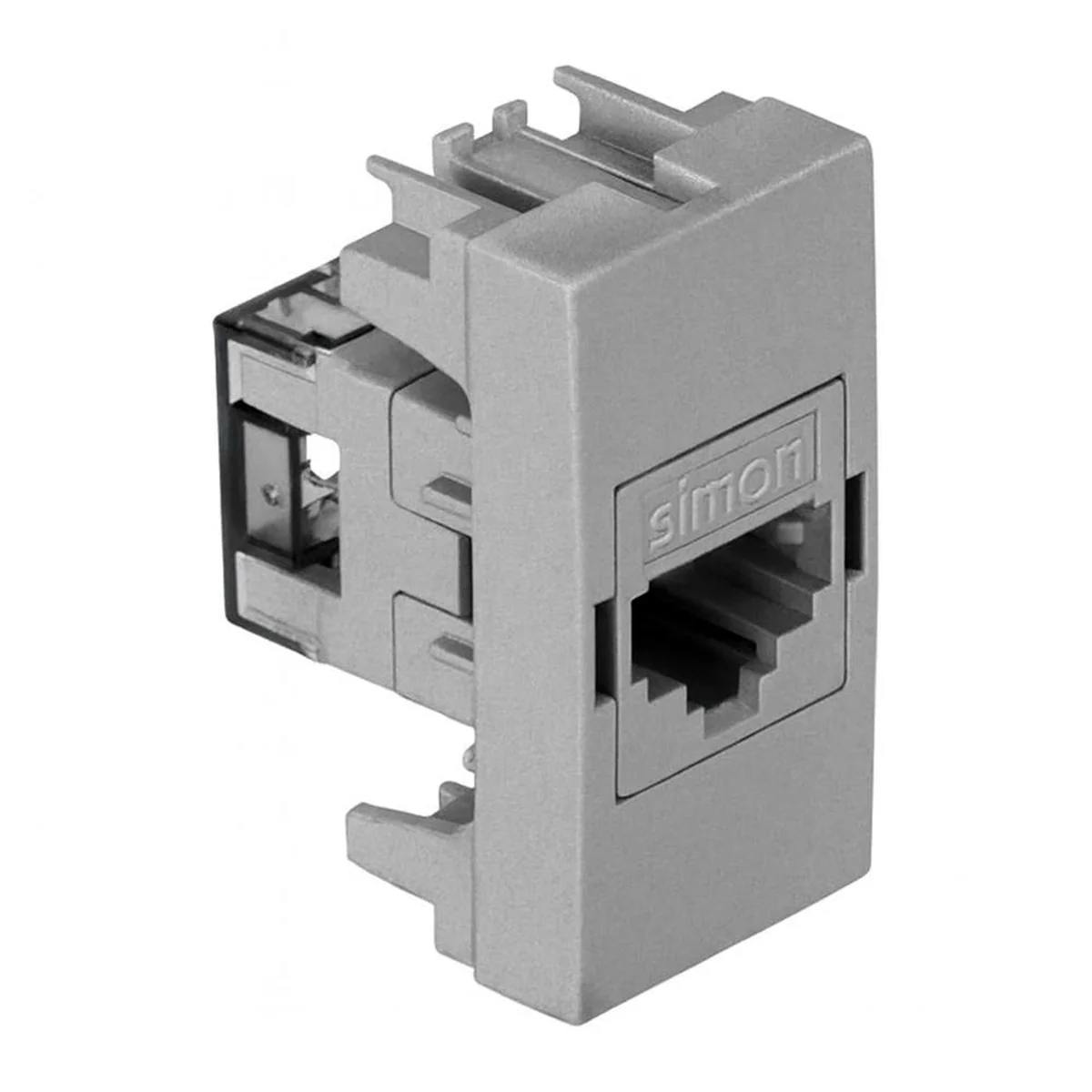Módulo Tomada S30/35 RJ11 4 Vias Alumínio 3048034 Simon - imagem 1