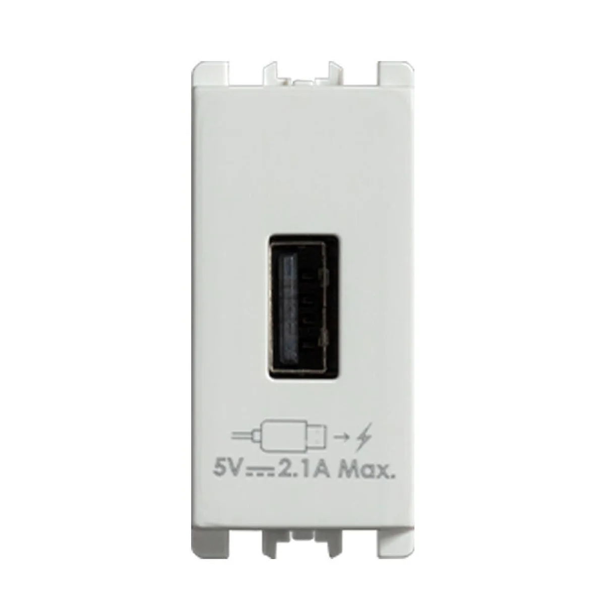 Módulo Tomada S26 USB 2,1A Branca Sem Placa 2611097030 Simon - imagem 1