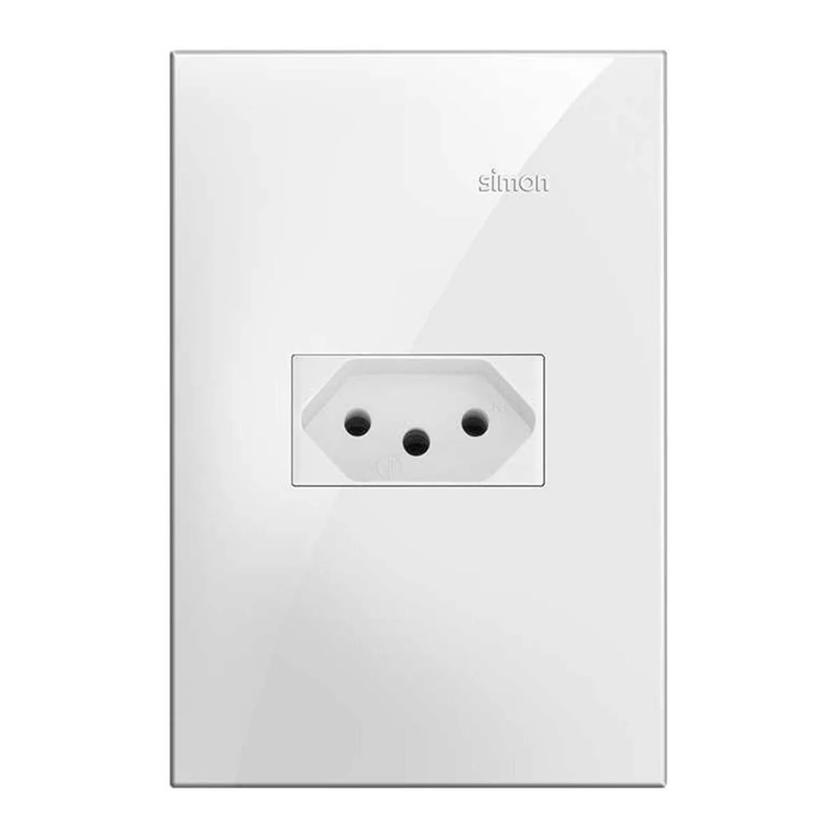 Conjunto Tomada 2P+T 10A 250V Branco Fosco S35 35925-31 Simon - imagem 1